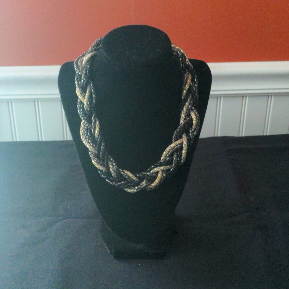Necklace 17 inches has a nice clasp.